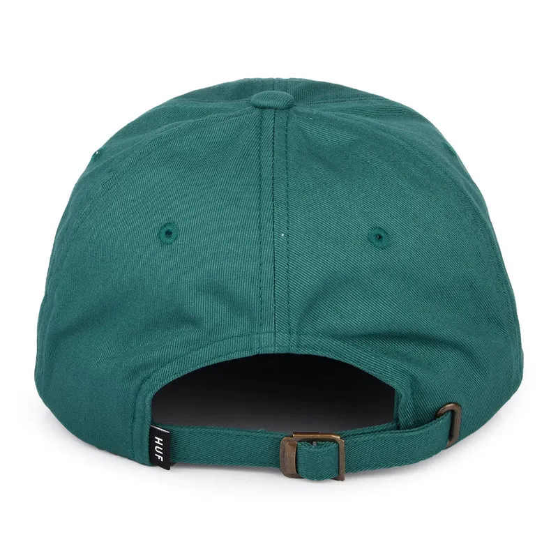 Casquette à Visière Incurvée en Coton Original Logo vert aqua HUF