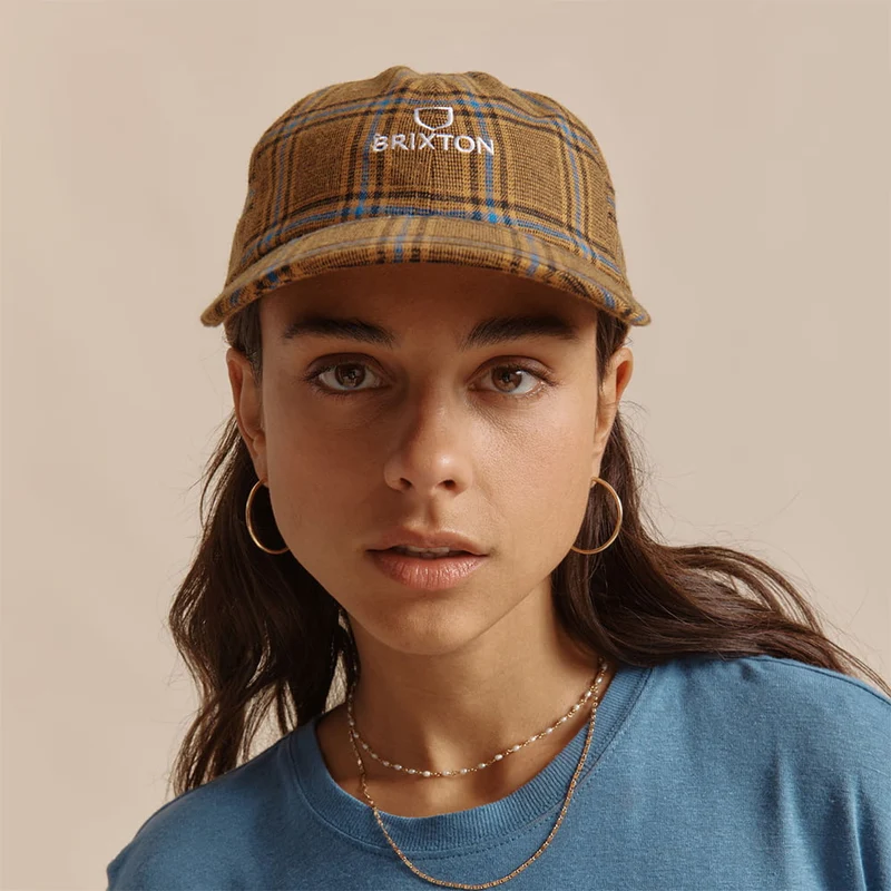 Casquette à Carreaux Alpha LP rouille mélangé BRIXTON