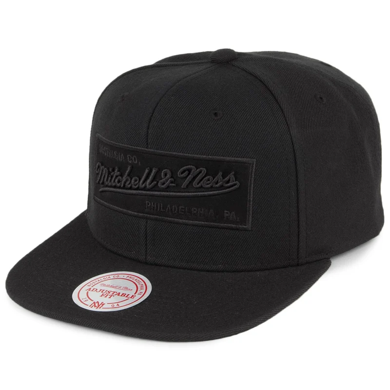 Casquette Snapback Box Logo noir MITCHELL & NESS