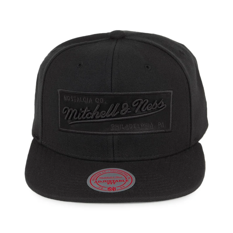 Casquette Snapback Box Logo noir MITCHELL & NESS