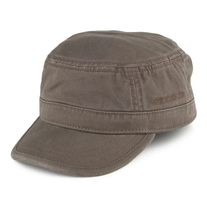 Casquette Militaire en Coton khaki STETSON