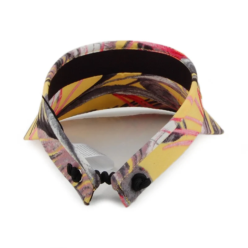 Visière Imprimé Palmier jaune SEEBERGER