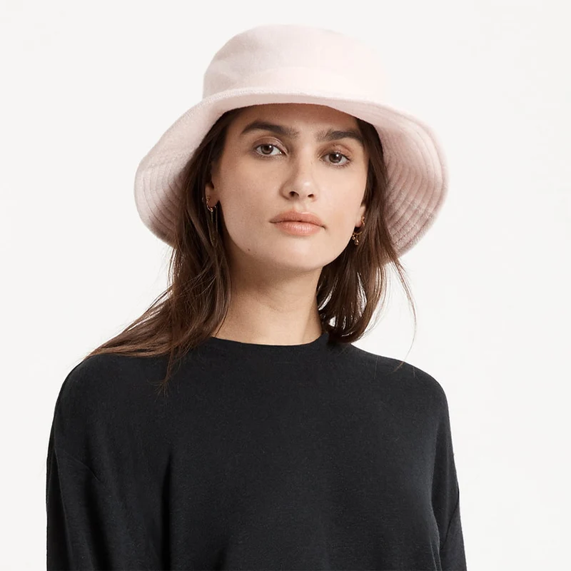 Chapeau Bob Pliable en Tissu Éponge Petra rose clair BRIXTON