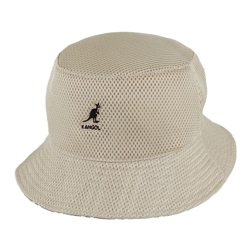 Chapeau Bob Réversible à Motif Double mélange de bordeaux KANGOL