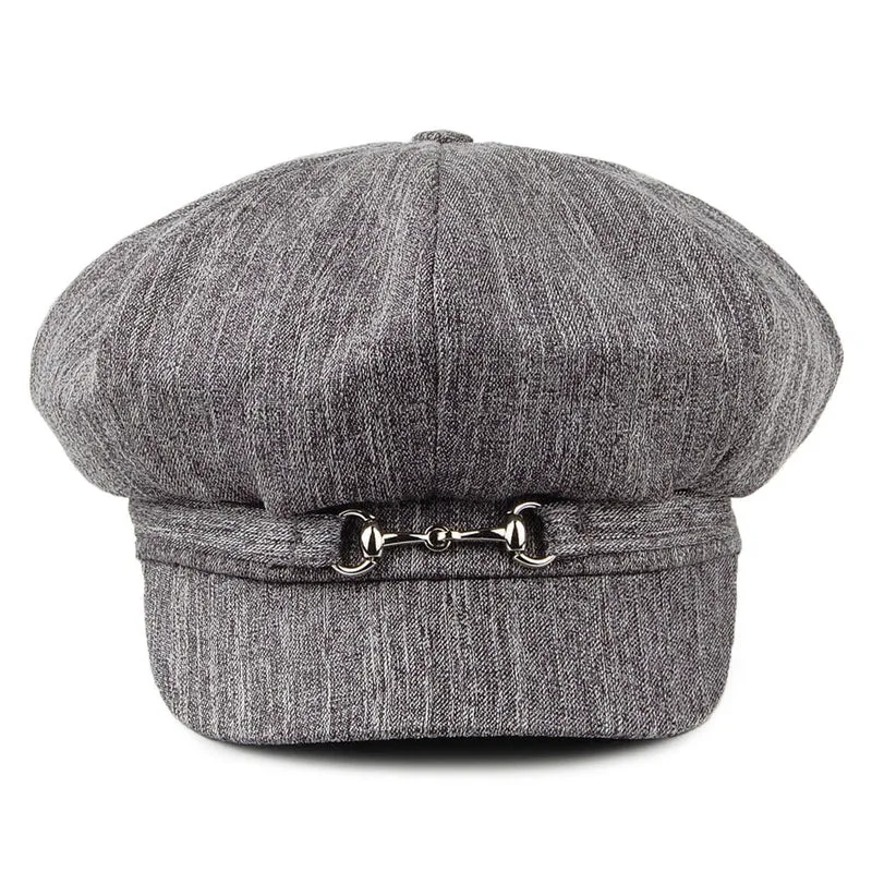 Casquette Gavroche Jocelyn noir-blanc BETMAR