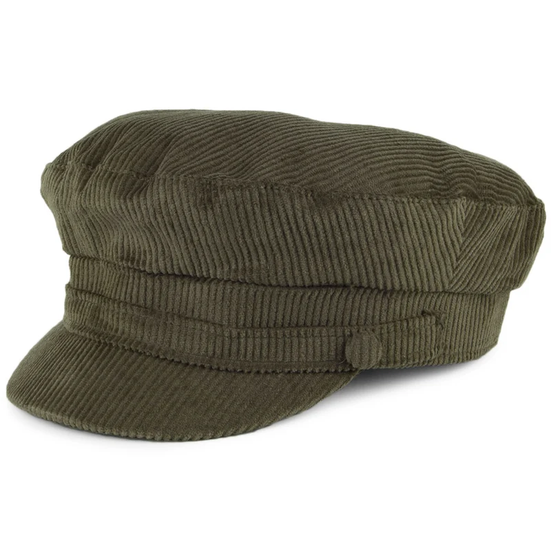 Casquette de Marin en Velours Côtelé Mariner olive FAILSWORTH