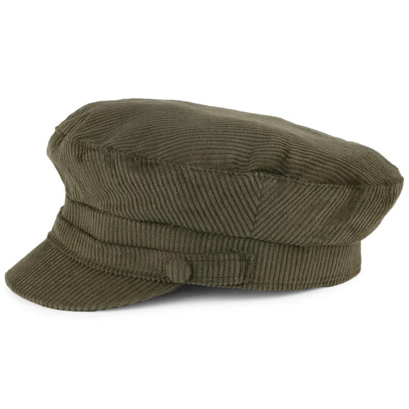 Casquette de Marin en Velours Côtelé Mariner olive FAILSWORTH