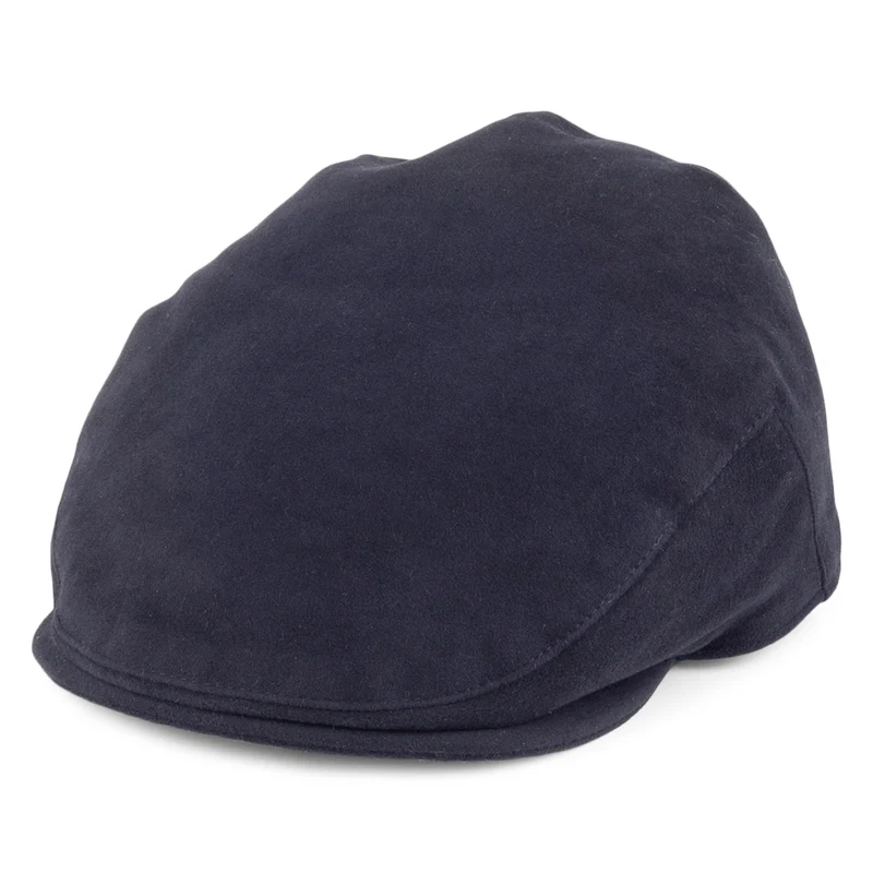 Casquette Plate en Moleskine bleu marine CHRISTYS