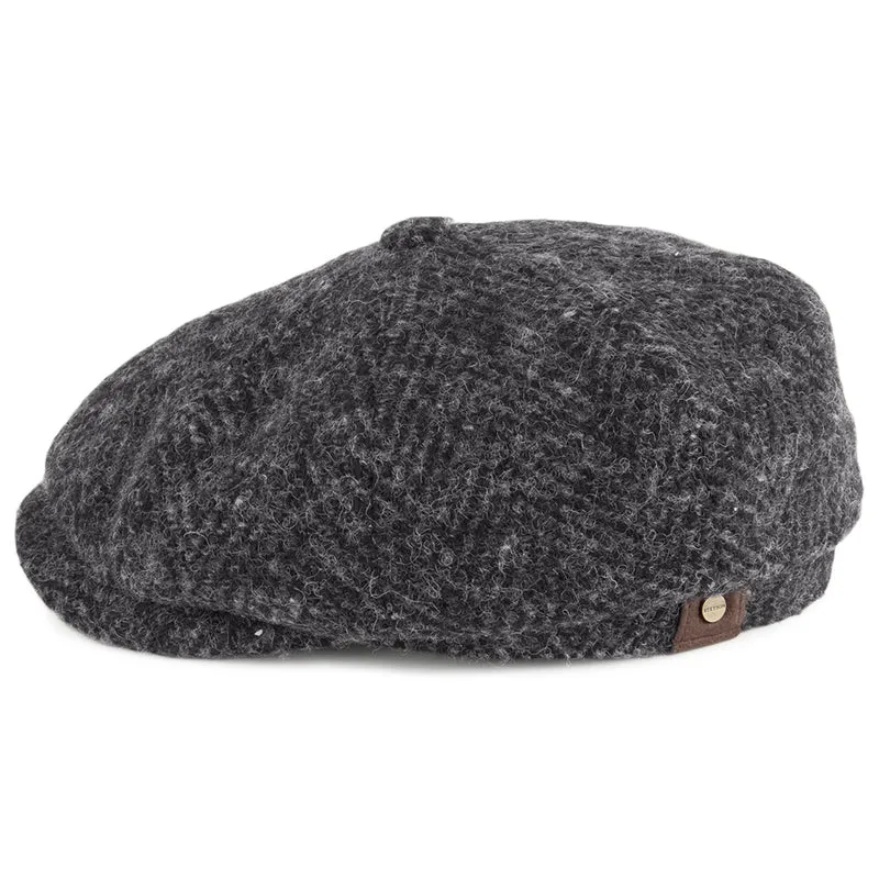 Casquette Gavroche en Laine Hatteras gris foncé STETSON