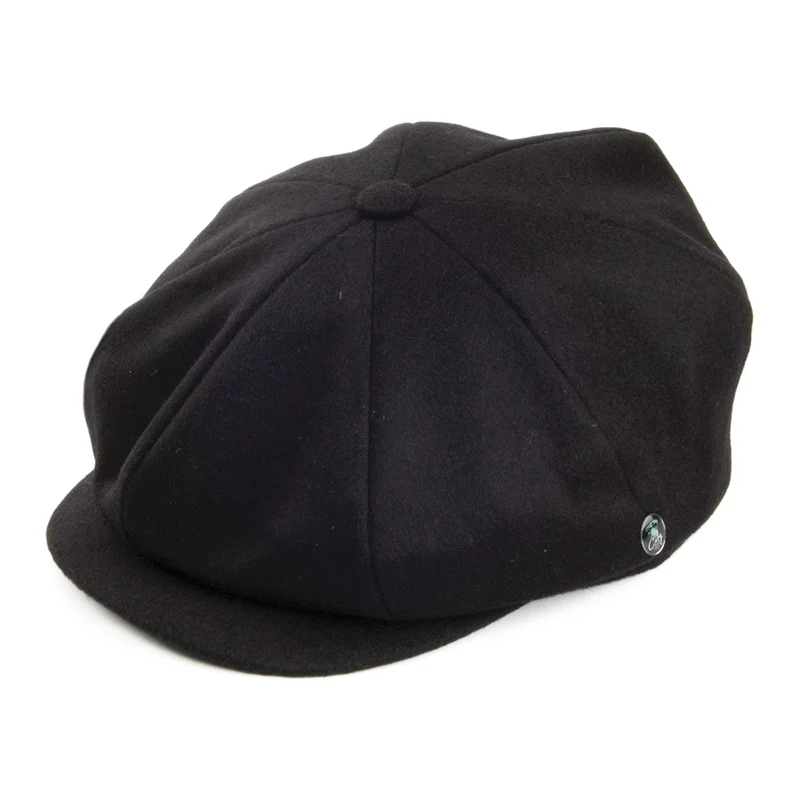 Casquette Gavroche En Laine Loden noir CITY SPORT