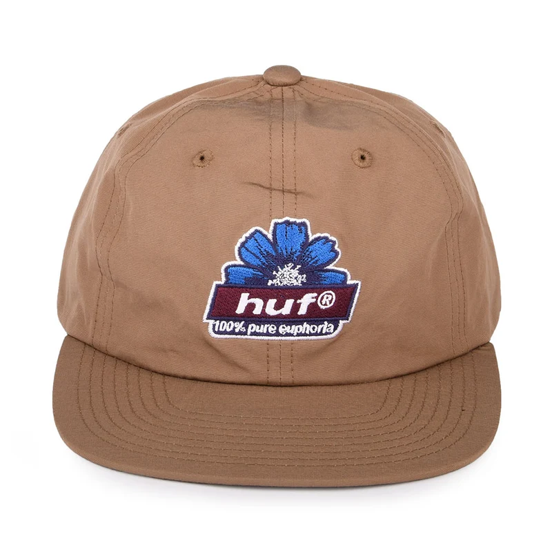Casquette Strapback à 6 Pans 100% Pure Euphoria toffee HUF