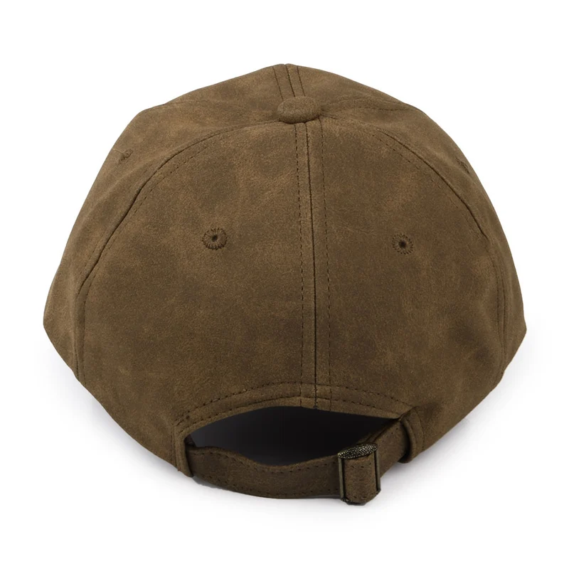Casquette Non Structurée En Simili-Cuir Vieilli marron DORFMAN PACIFIC