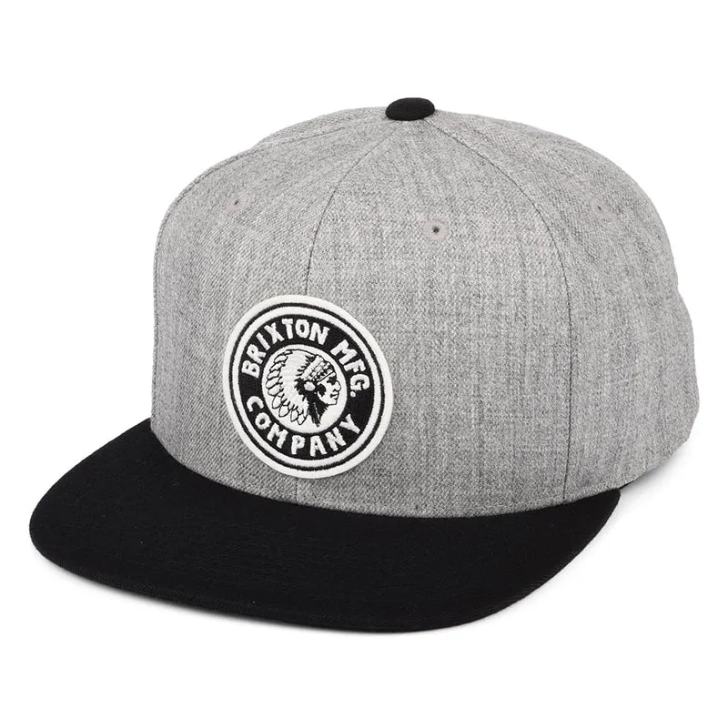 Casquette Snapback Rival MP gris chiné-noir BRIXTON
