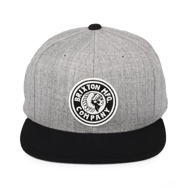 Casquette Snapback Rival MP gris chiné-noir BRIXTON