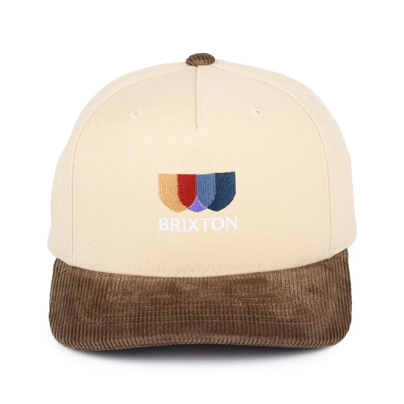 Casquette Snapback en Velours Côtelé Alton MP beige-marron BRIXTON