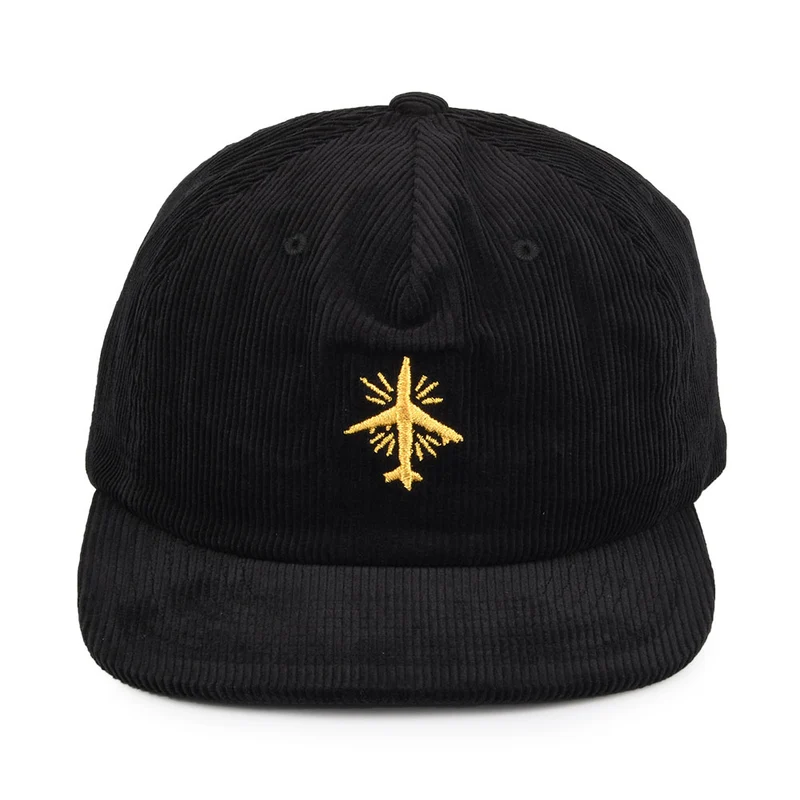Casquette Snapback en Velours Côtelé BB Mode MP noir BRIXTON