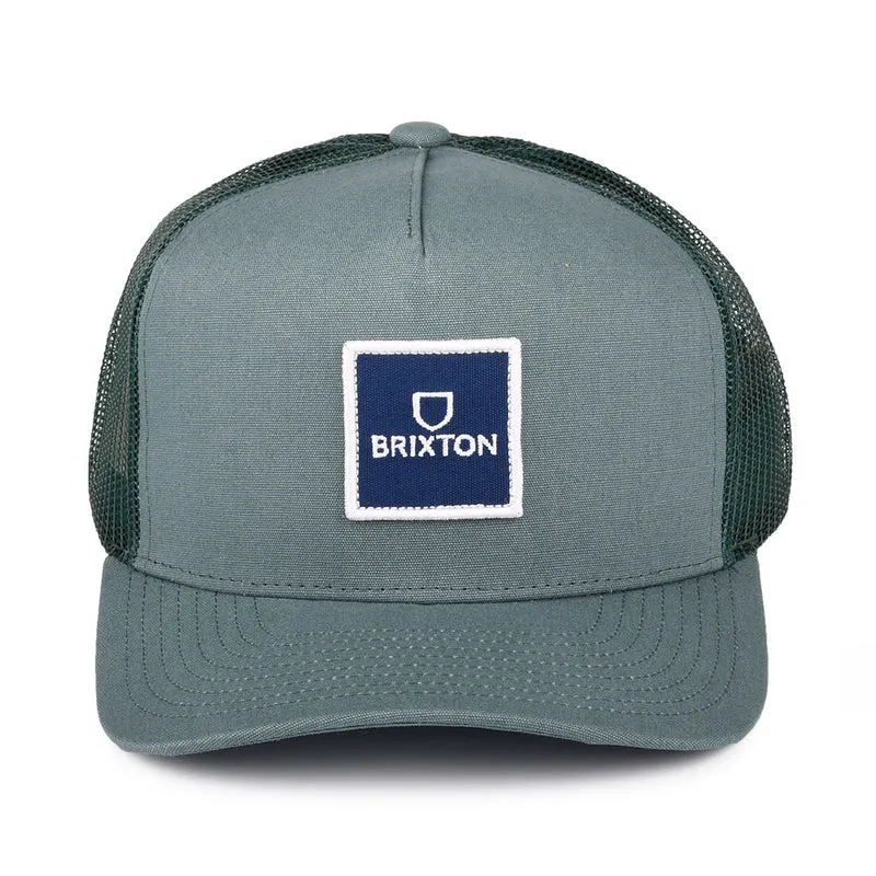 Casquette Trucker Alpha Block NetPlus MP vert BRIXTON