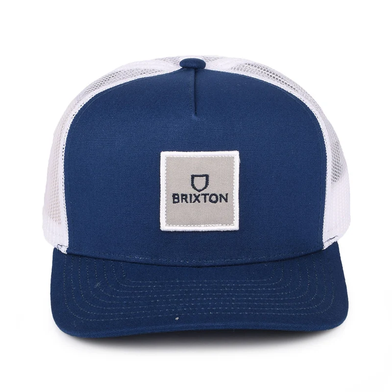 Casquette Trucker Alpha Block NetPlus MP bleu marine-blanc BRIXTON