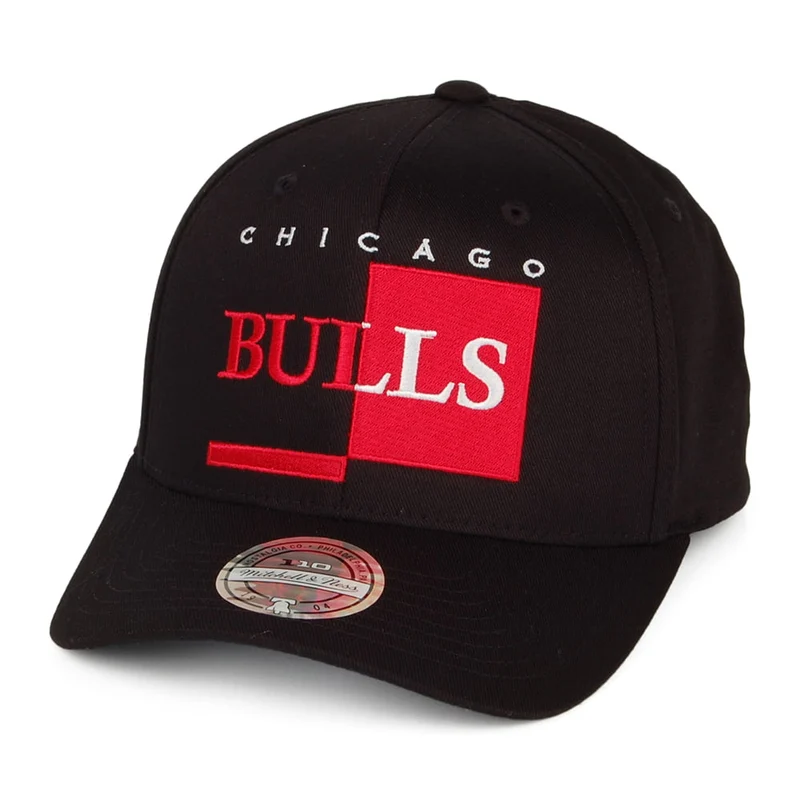 Casquette Snapback NBA Blocked 110 Chicago Bulls noir MITCHELL & NESS