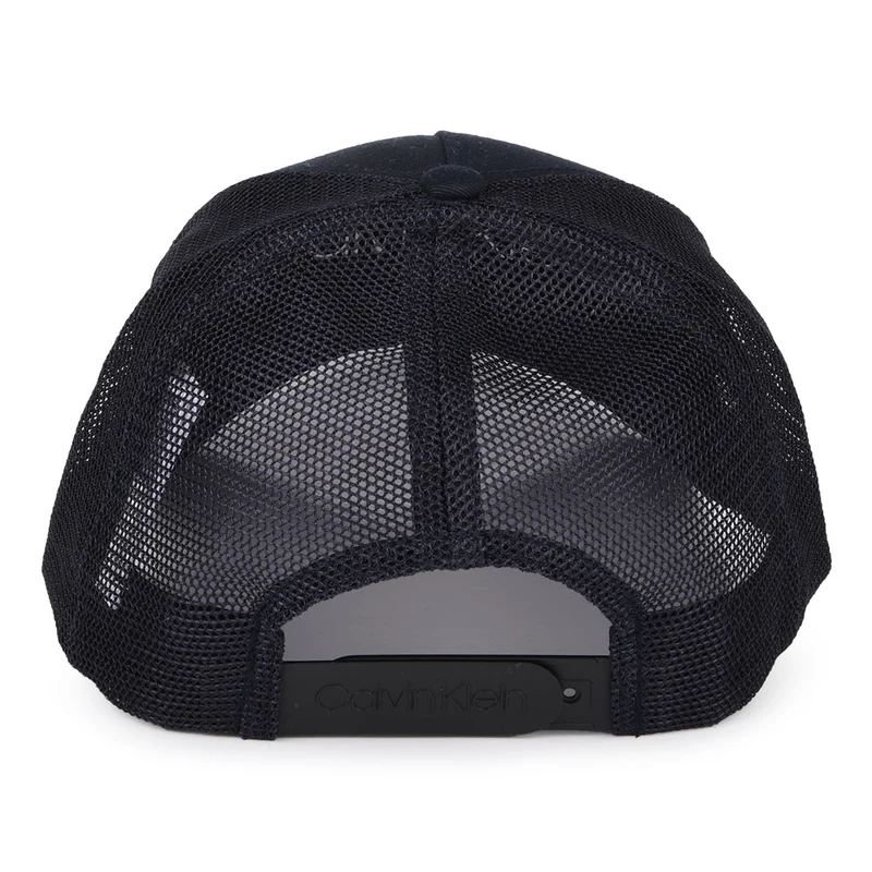 Casquette Trucker avec Patch en Caoutchouc bleu marine CALVIN KLEIN