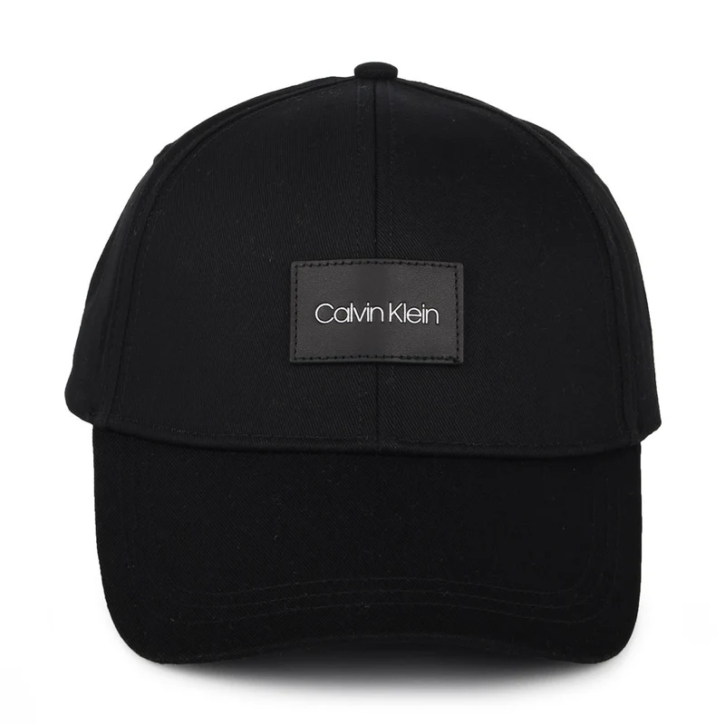 Casquette avec Patch en Cuir noir CALVIN KLEIN