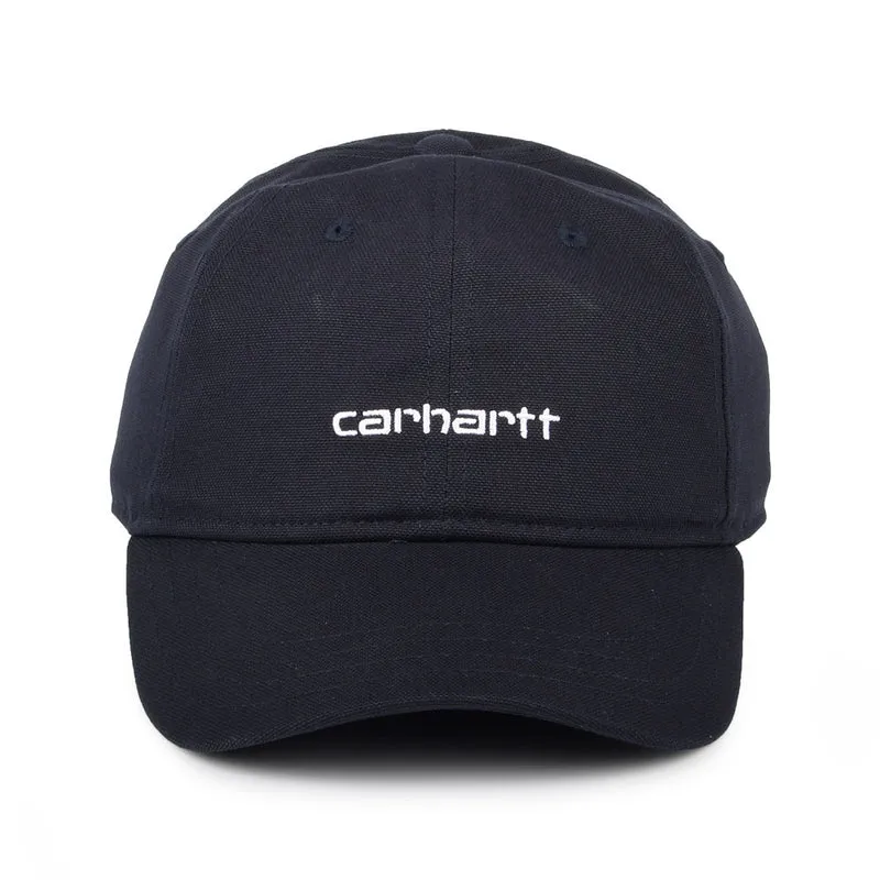Casquette en Toile de Coton Script bleu marine foncé CARHARTT WIP
