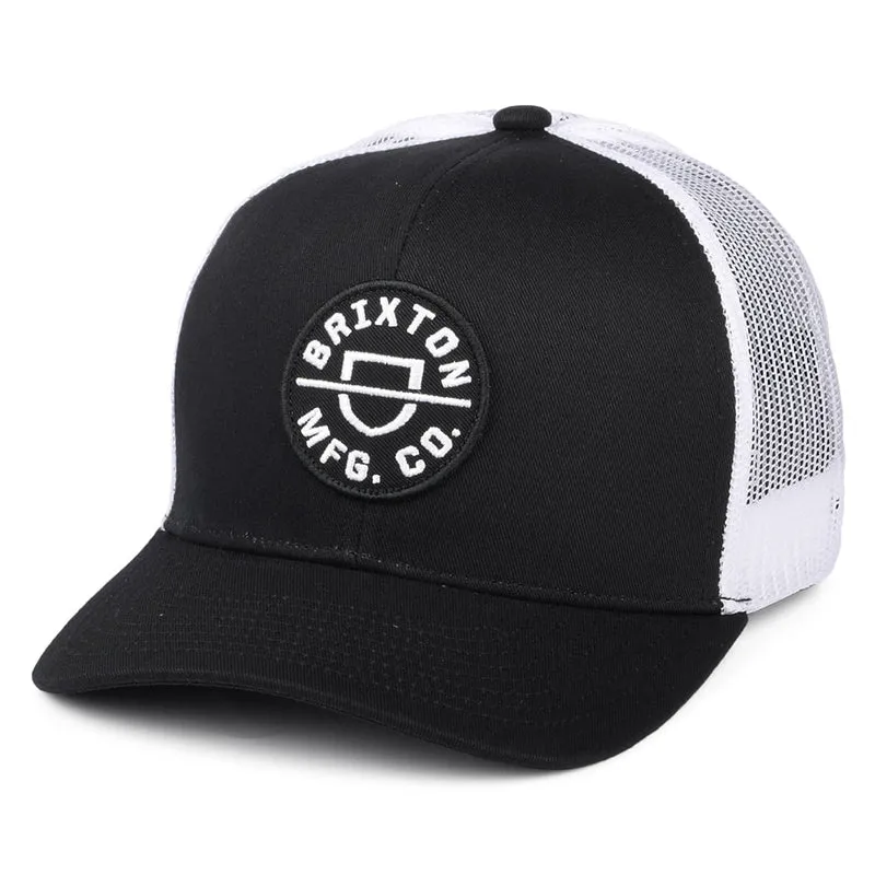 Casquette Trucker en Maille Crest MP noir-blanc BRIXTON
