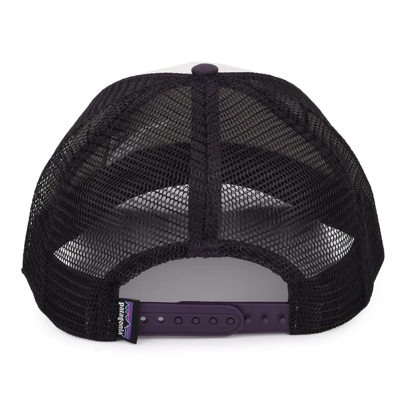 Casquette Trucker en Coton Bio LoPro P-6 Logo blanc-violet PATAGONIA