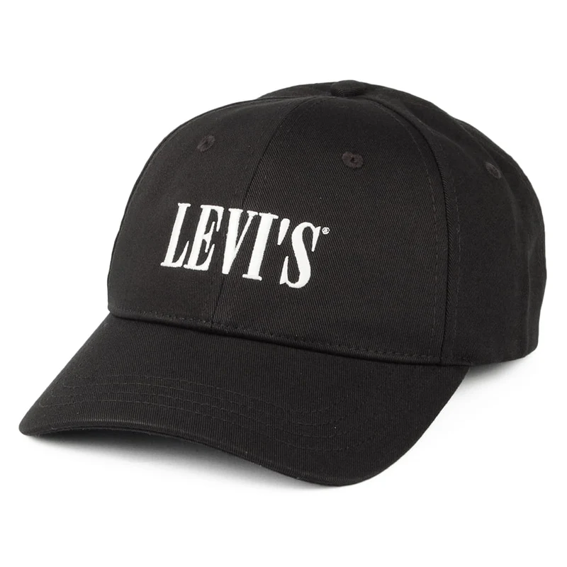 Casquette en Coton Serif Logo noir-blanc LEVI'S