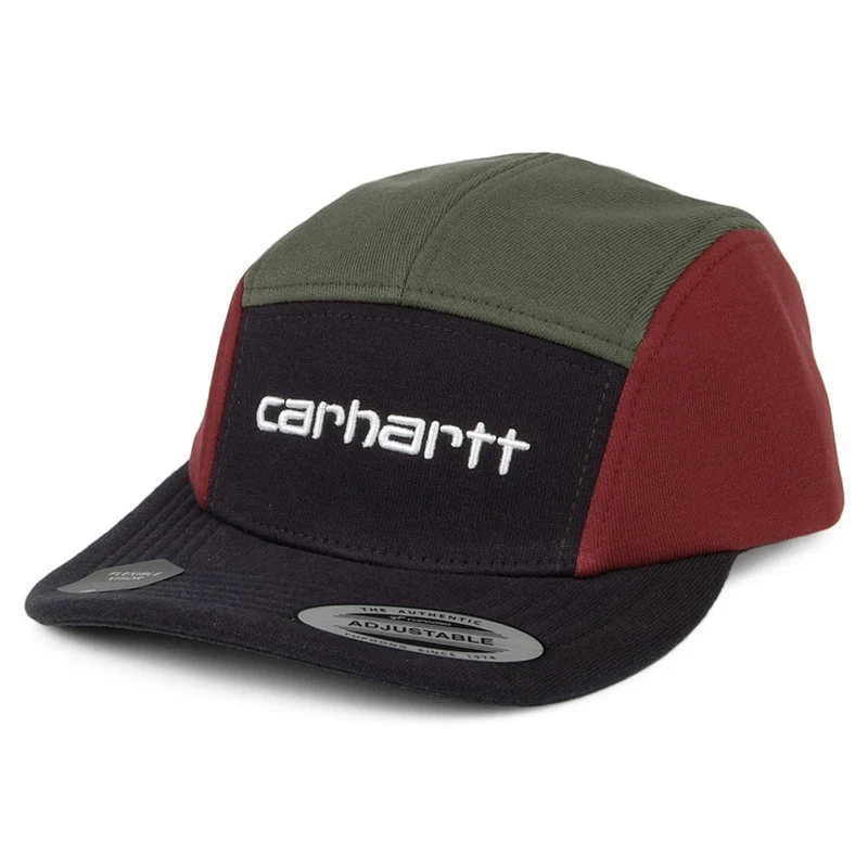 Casquette 5 Panel Tricol bleu marine-olive-bordeaux CARHARTT WIP