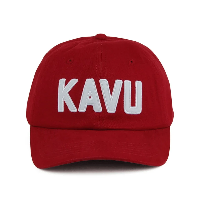 Casquette en Coton Sergé Ballard Classic rouge brique KAVU