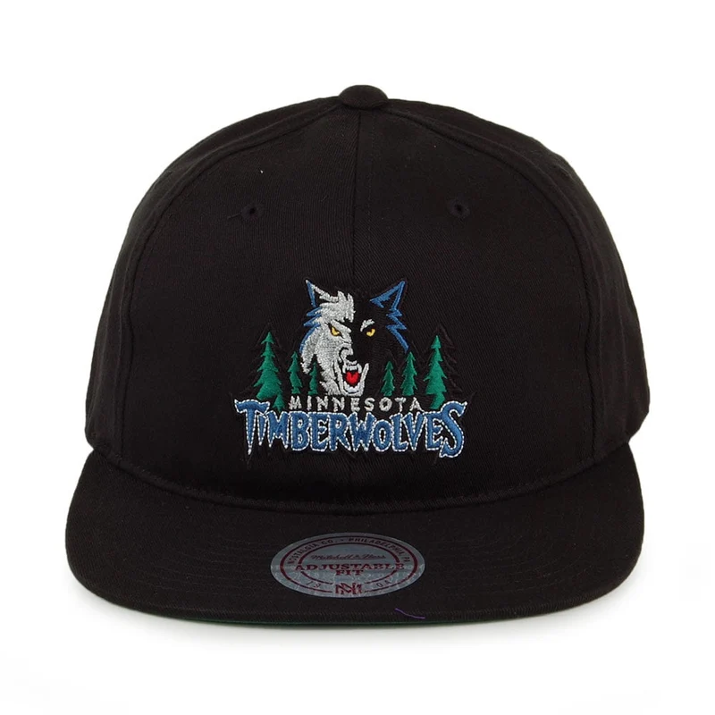 Casquette Logo Deadstock Minnesota Timberwolves noir MITCHELL & NESS