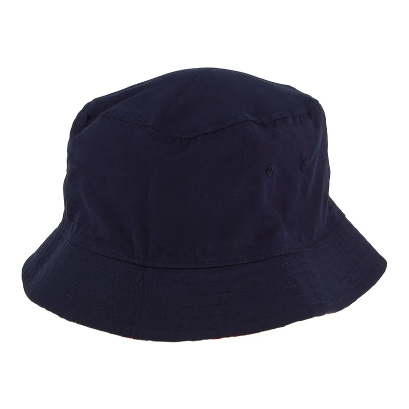 Chapeau Bob à Carreaux Réversible bleu marine-rouge CONVERSE