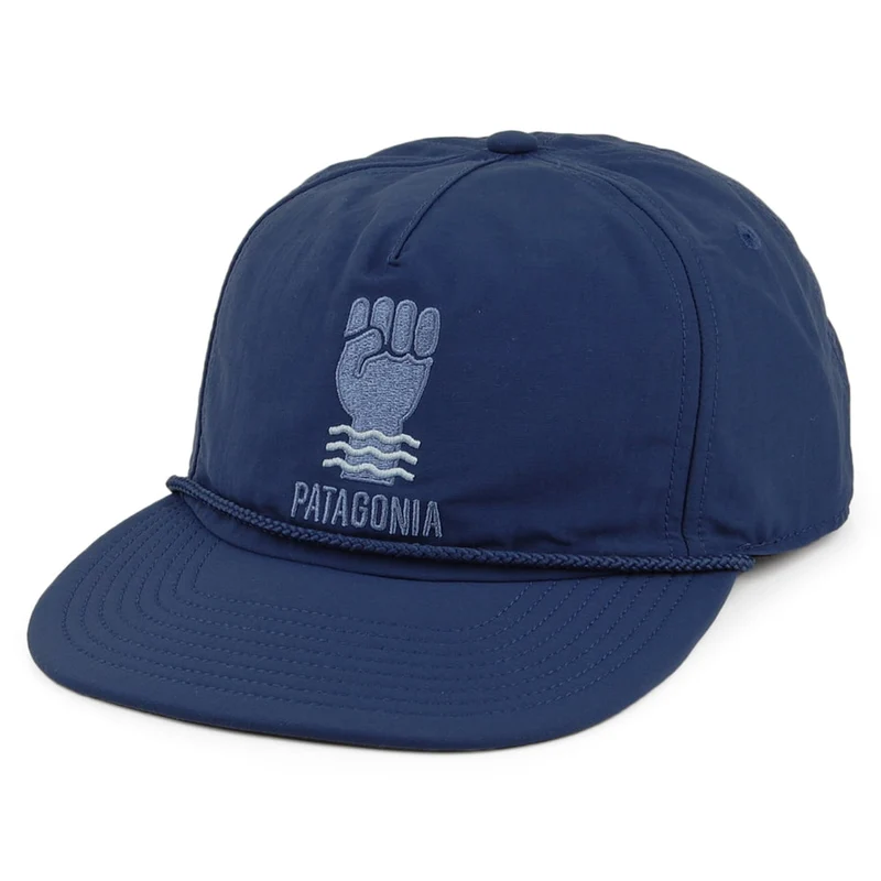 Casquette Strapback en Nylon Recyclé Hydrofuge Waterfarer bleu PATAGONIA