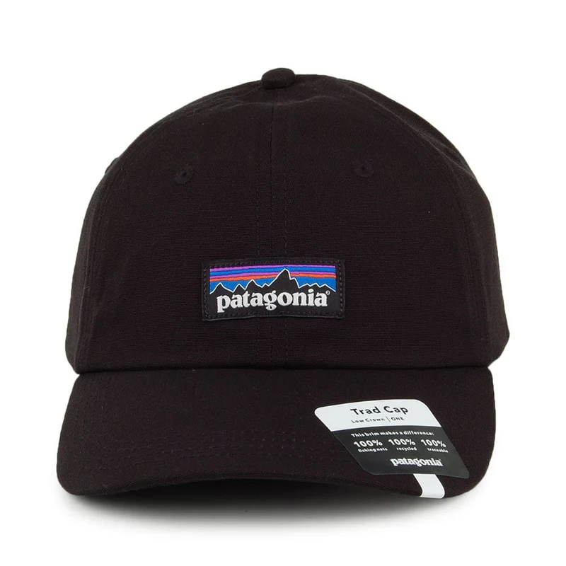 Casquette en Coton Bio P-6 Label Trad noir PATAGONIA