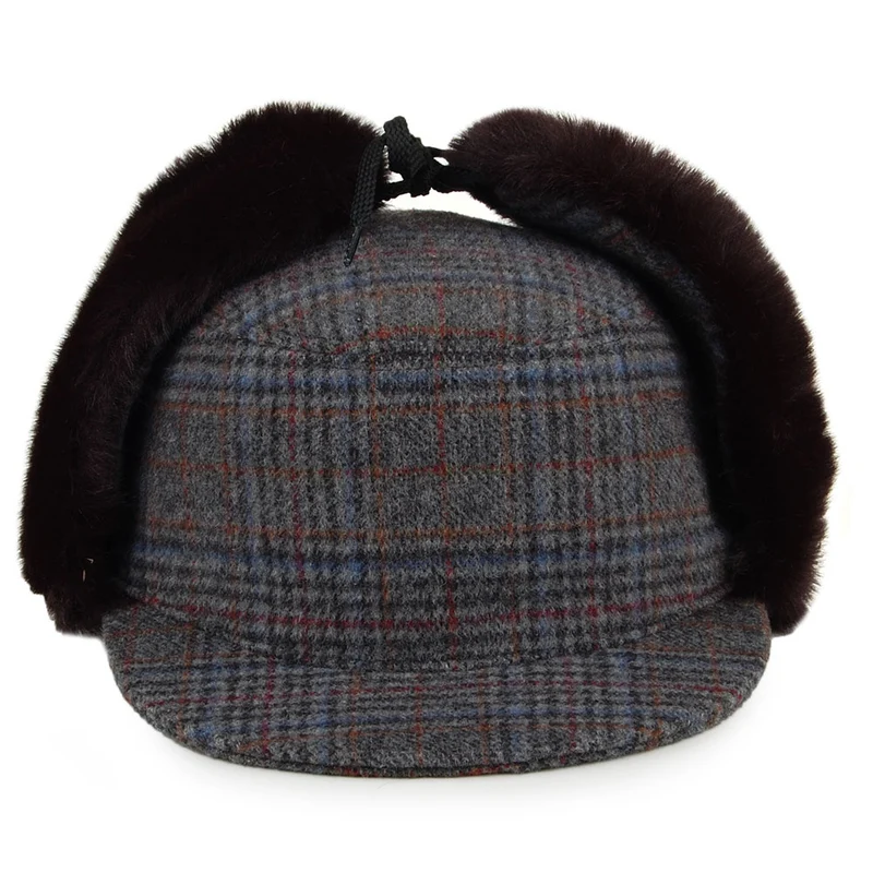 Casquette Militaire Avec Protège-Oreilles Krusk gris-noir CRAMBES