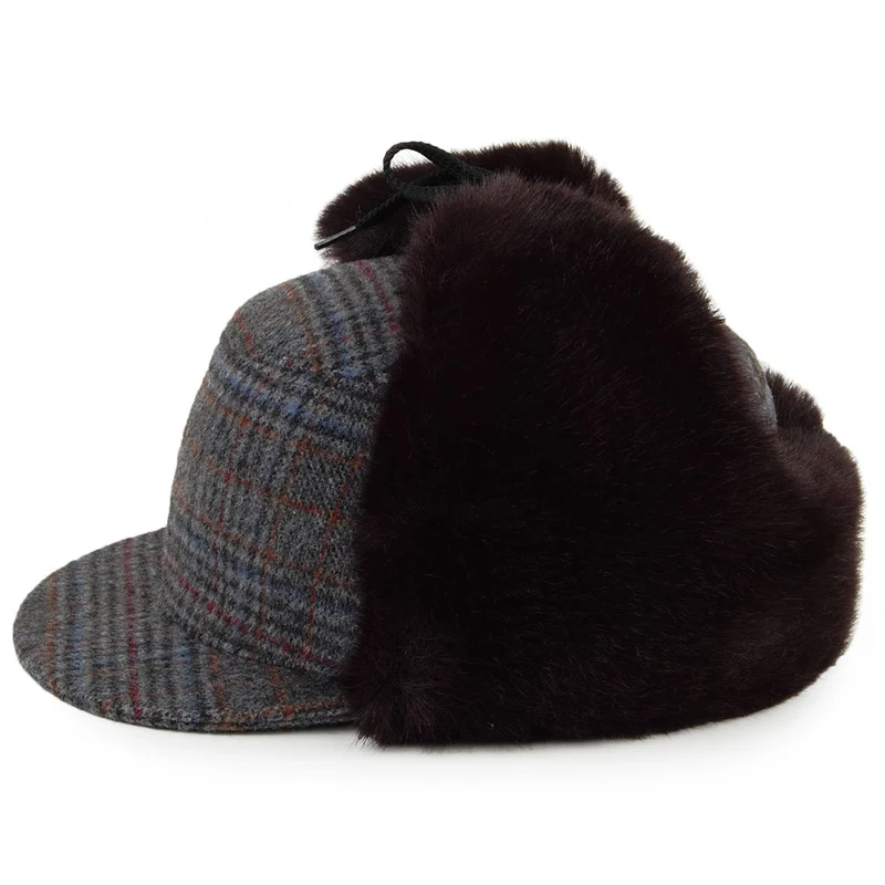 Casquette Militaire Avec Protège-Oreilles Krusk gris-noir CRAMBES