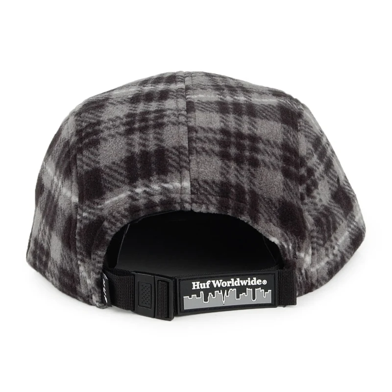 Casquette 5 Panel en Polaire Boroughs Volley noir-blanc HUF