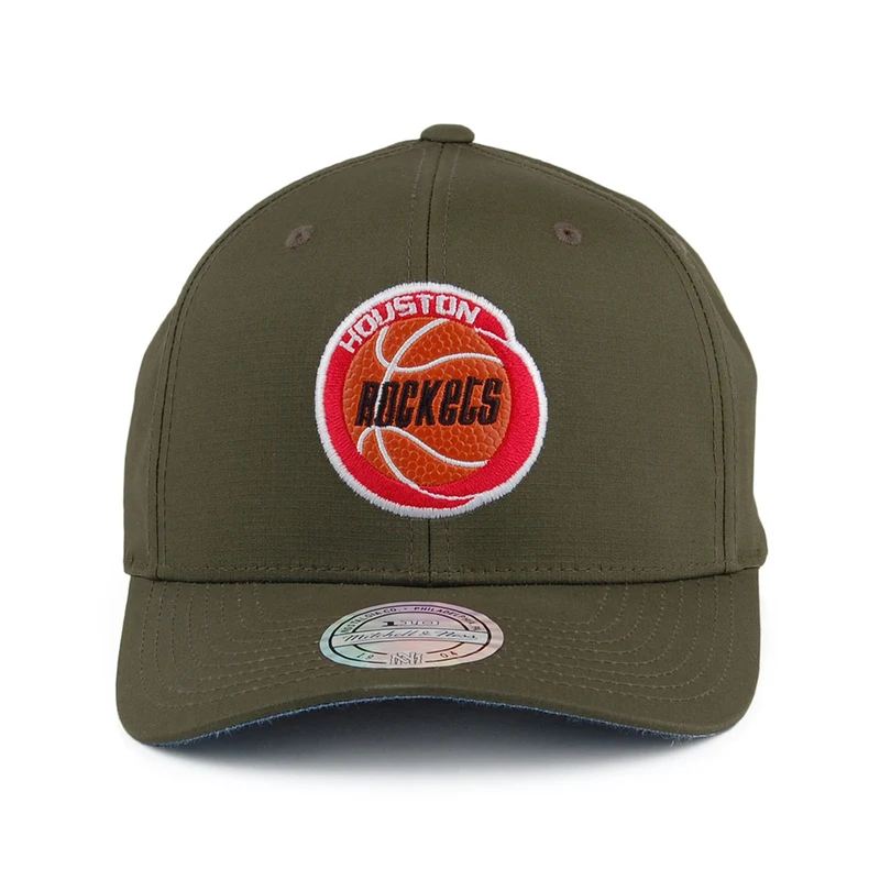 Casquette Snapback Ripstop Battle Houston Rockets vert militaire MITCHELL & NESS