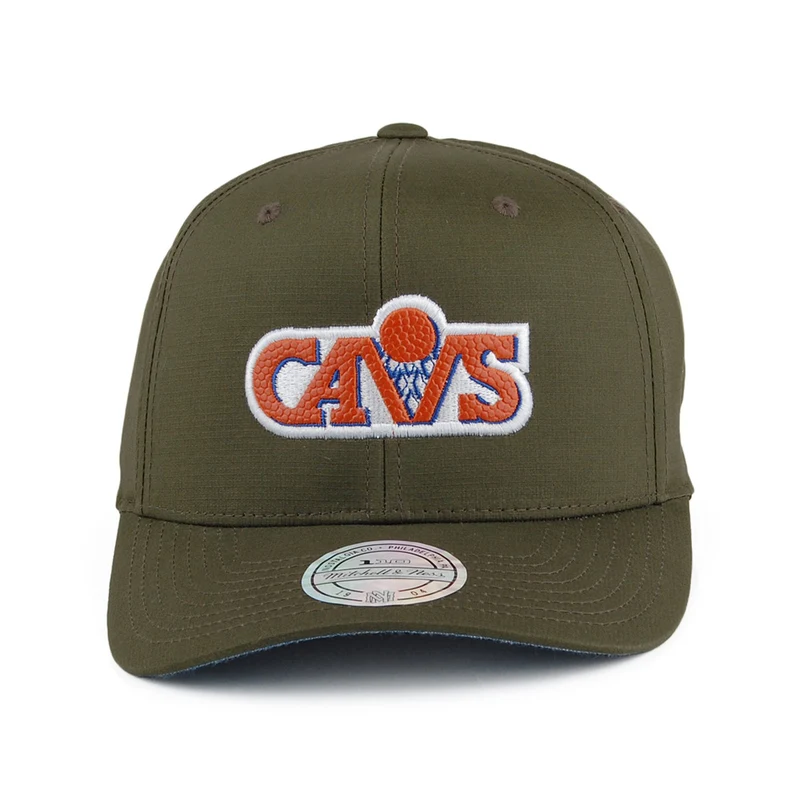 Casquette Snapback Ripstop Battle Cleveland Cavaliers vert militaire MITCHELL & NESS