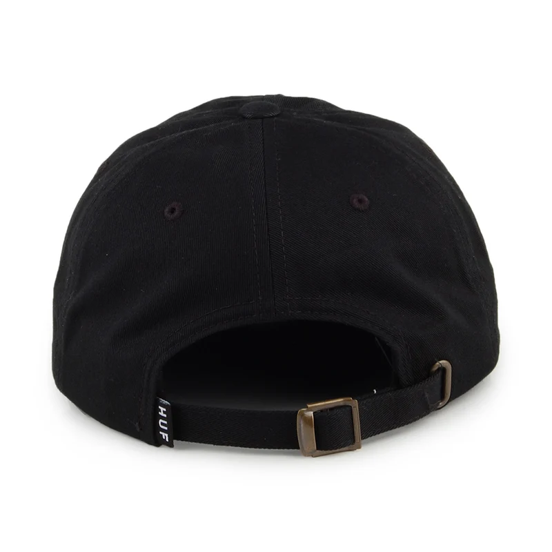 Casquette à Visière Incurvée en Coton Original Logo noir HUF