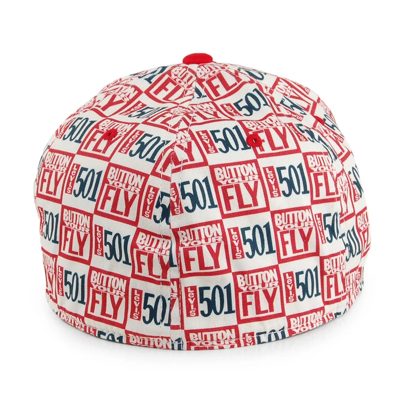Casquette Flexfit 501 All Over Print blanc LEVI'S