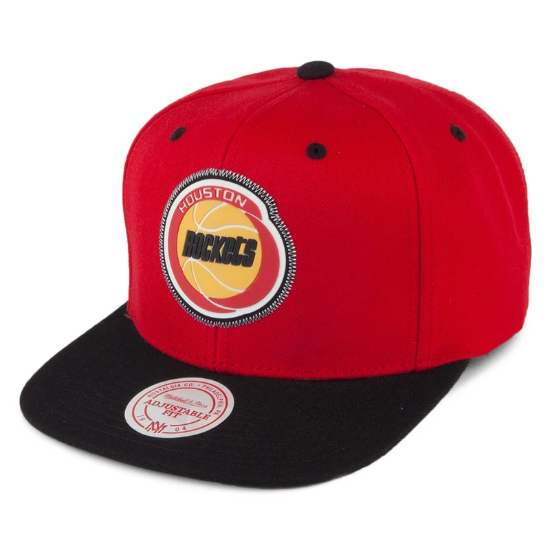 Casquette Snapback Zig Zag Houston Rockets rouge-noir MITCHELL & NESS