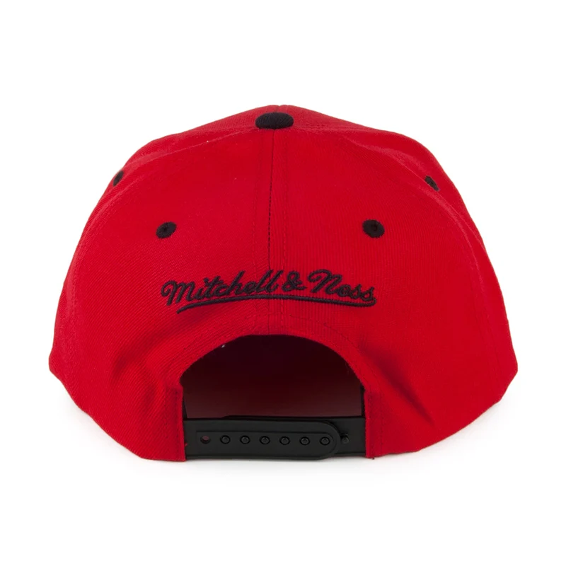 Casquette Snapback Zig Zag Chicago Bulls rouge-noir MITCHELL & NESS