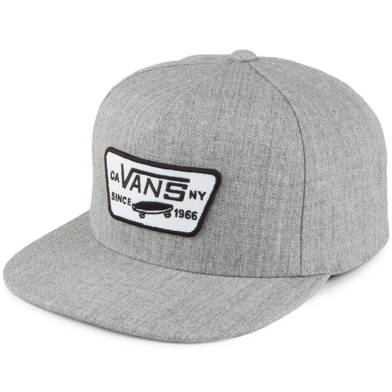 Casquette Snapback Full Patch gris chiné VANS