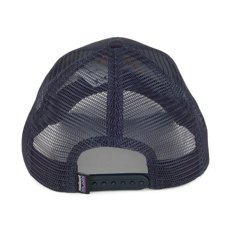 Casquette Trucker en Coton Bio P-6 Logo bleu marine PATAGONIA