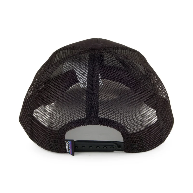 Casquette Trucker en Coton Bio P-6 Logo noir PATAGONIA
