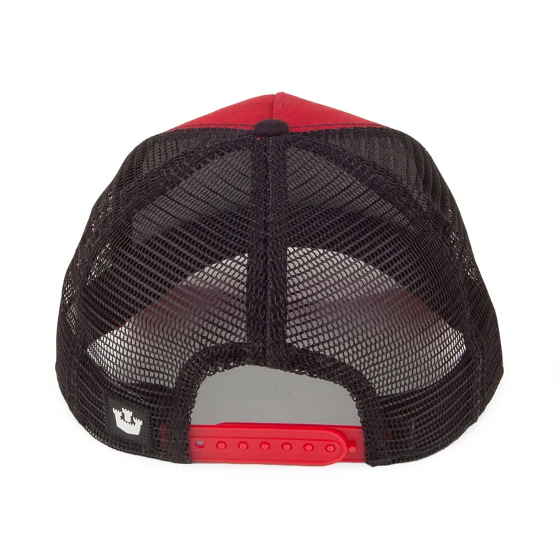 Casquette Trucker Pecker rouge-noir GOORIN