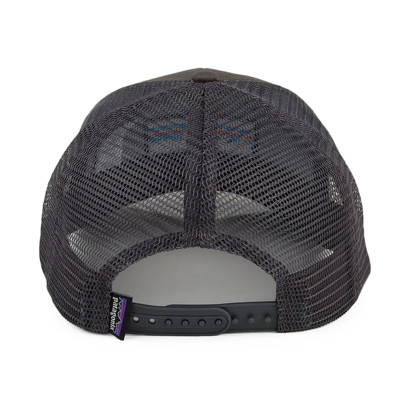 Casquette Trucker en Coton Bio P-6 Logo gris PATAGONIA