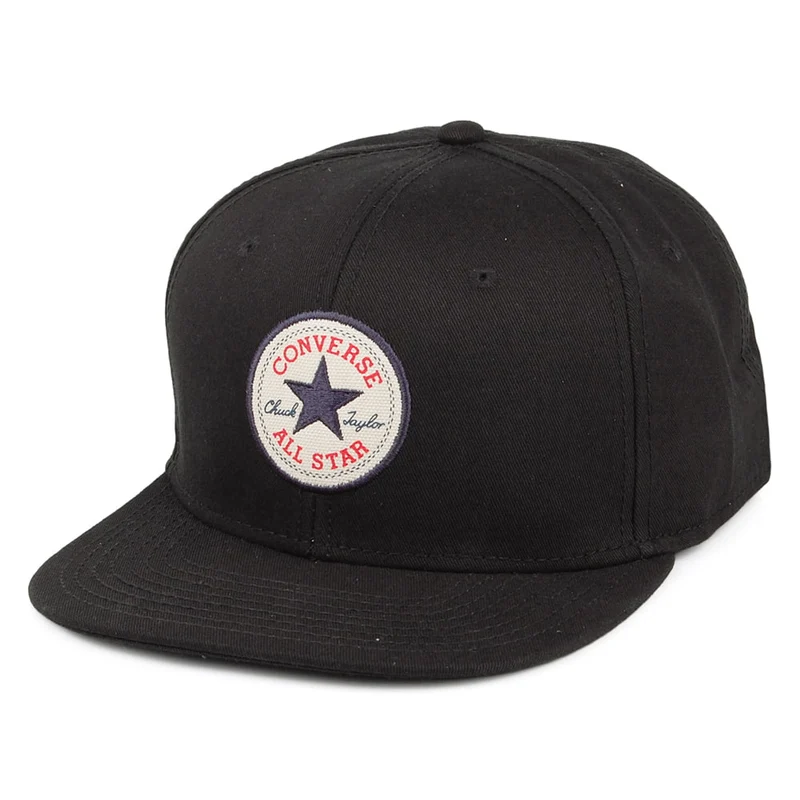 Casquette Snapback en Coton Sergé Core noir CONVERSE